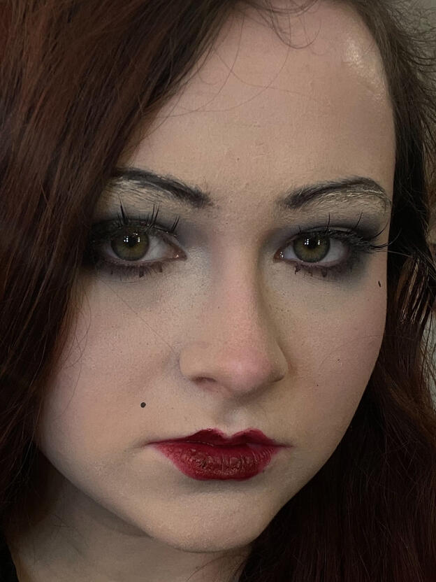 2025 1920's makeup practice (on myself)