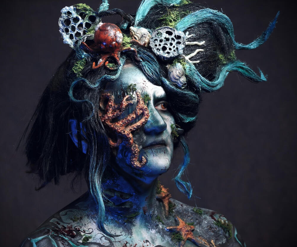 2024 Body paint fantasy assessment on a model