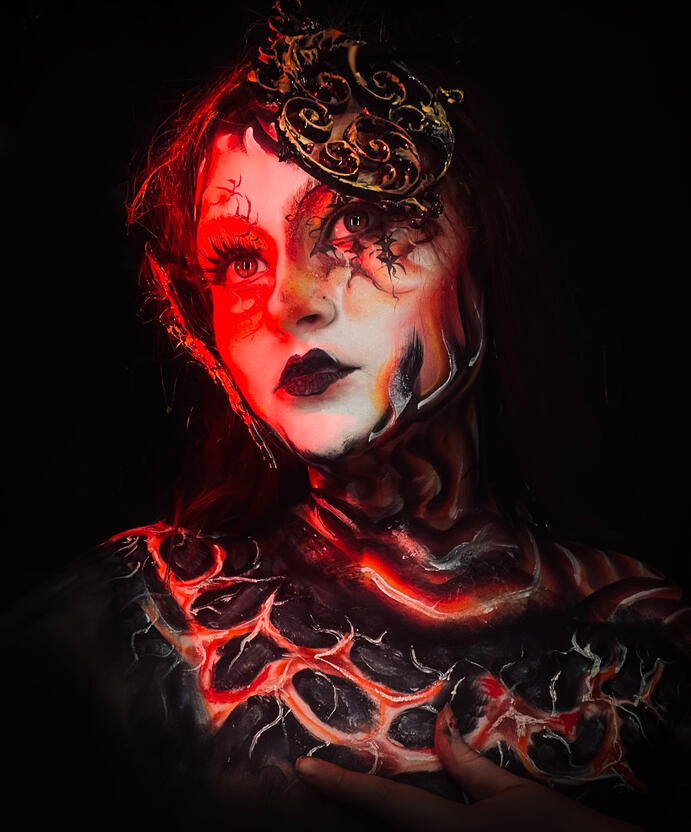 2025 magma inspired makeup